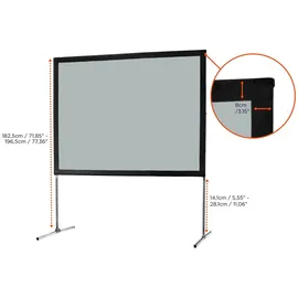 Celexon Mobil Expert 203x152 4:3 Rückprojektion