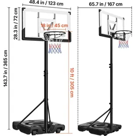 Vevor Basketballständer 1219,2 mm