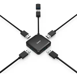 Hama USB-Hub, 4x USB-A 3.0, USB-A 3.0 [Stecker] (00200116)