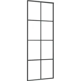 vidaXL Schiebetür rechts 76 x 205 cm schwarz