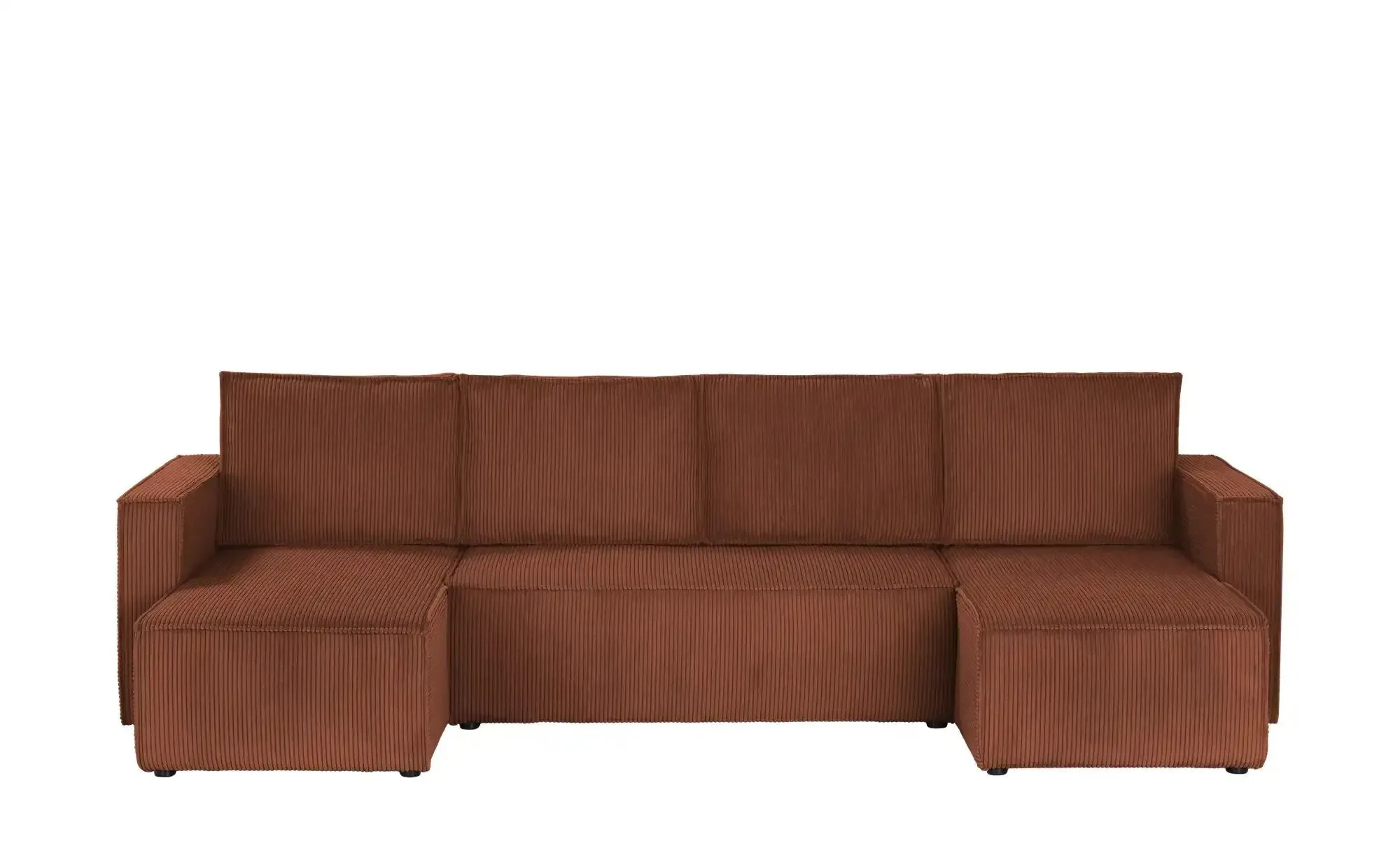 uno Wohnlandschaft mit Schlaffuntion Cleo , rot , Maße (cm): B: 296 H: 88 T: 148.0