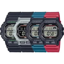Casio Digitaluhr Sportliche Armbanduhr WS-1400H-4AVEF rot