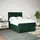 vidaXL Boxspringbett 140 x 200 cm Dunkelgrün