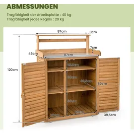 MCombo Pflanztisch Holz 87 x 45 x 120 cm
