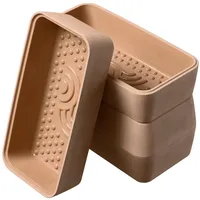 myromy 2 Stück – Brick BBQ Mini-Bräter aus Keramik – Bräter, Dampfgarer, Schmortopf mit Aroma-Noppen – Grillschale & Auflaufform für Grill, Backofen & Mikrowelle – Brotbacktopf, spülmaschinengeeignet