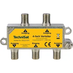 1St. Technisat 0022/3111 4-Wege Verteiler DC-Durchlass ohne Diode