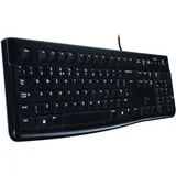 Logitech K120 Keyboard schwarz, USB, CH (920-002504)