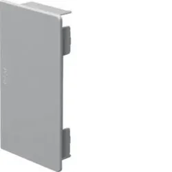 Hager M55037030 Endstück aus Kunststoff halogenfrei zu Kanalsystem LF/LFH 60x110mm steingrau.Endstück als Formteil zu Leitungsführungskanal.