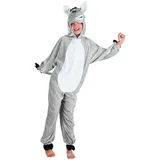 Boland - Kostüm für Kinder Esel aus Plüsch, Overall mit Kapuze, Faschingskostüme, Verkleidung für Karneval