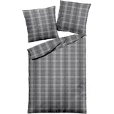 Traumschlaf Glasgow Melange Karo Grau 200 x 200 cm + 2 x 80 x 80 cm