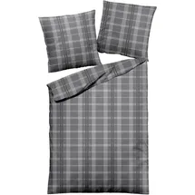 Traumschlaf Glasgow Melange Karo Grau 200 x 200 cm + 2 x 80 x 80 cm