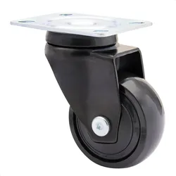 WAGNER Design - 3C Lenkrolle soft - Durchmesser Ø 50 mm, Kugellager, schwarz, Tragkraft 50 kg - 01225201
