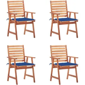 vidaXL Gartenstuhl 61 x 92 x 22,5 cm blau 4 St.