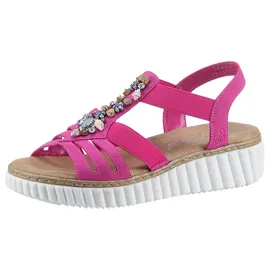 Rieker Plateau-Sandaletten Damen Pink 43