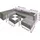 vidaXL Garten-Lounge-Set grau 42738