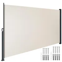 Tectake Aluminium Seitenmarkise 300 x 180 cm Beige