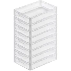 Proregal Transparenter Eurobehälter LightLine 12 x 40 x 60 cm 8-tlg. transparent