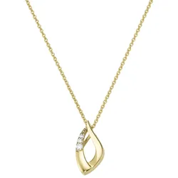 Luigi Merano Kette Anhänger mit Brillanten, Gold 585 Ketten   Hellbraun 