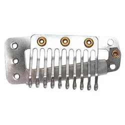 Stern Metallclip silber