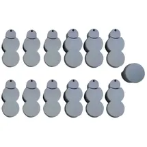 Hti-Living Beetumrandung Nessa Palisade 12-teilig Grau