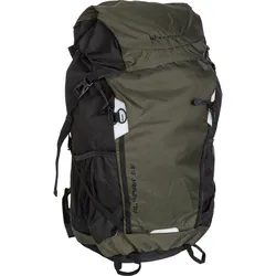Wanderrucksack WHISTLER "Alpinak", grün (dunkelgrün), Rucksäcke, B: 34cm, Kunstfaser, unifarben, mit geräumigem Innenfach, B:34cm
