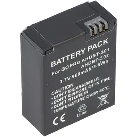AccuCell Akku passend für Go Pro HD Hero 3, AHDBT-201, AHDBT-301