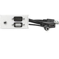 Vivolink Outlet Panel HDMI + USB A Weiß