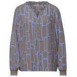 STREET ONE Gemusterte Tunika mit Tape Frosted Blue 40 - 40