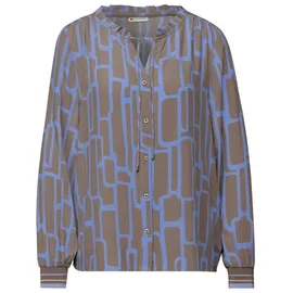 STREET ONE Gemusterte Tunika mit Tape Frosted Blue 40 - 40