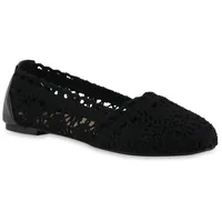 VAN HILL Damen Klassische Ballerinas in Schwarz
