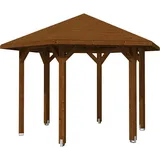 SKANHOLZ Skan Holz Pavillon Nancy 2 Leimholz, lasiert in Nussbaum