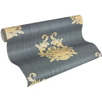 A.S. Creations Nobile Mustertapete 64 cm x 10 m 958615 Blau/Gold/Bronze