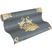 A.S. Creations Nobile Mustertapete 64 cm x 10 m 958615 Blau/Gold/Bronze