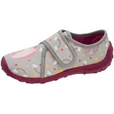 Fischer Markenschuh Hausschuh Grau 34