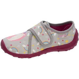 Fischer Markenschuh Hausschuh Grau 34