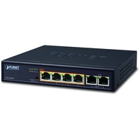 Planet B&B Electronics Netzwerk-Switch Unmanaged Fast Ethernet (10/100) Blau