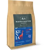 Melitta Manufaktur-Kaffee Kenia, Spezialitäten-Kaffee, 250g, ganze Kaffee-Bohnen, ungemahlen, Single-Origin-Kaffee, sanfte Trommelröstung, geröstet in Deutschland, Stärke 2