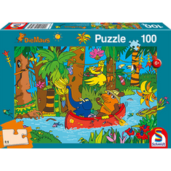 Puzzle - Die Maus: Im Dschungel, 100 Teile