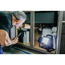 Worx Arbeitsleuchte Aluminium Kunststoff ohne Akku orange