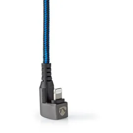 Nedis USB-C auf Apple Lightning 1 m Blau/Schwarz