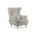 Konsimo Ohrensessel Stralis Textil 82 x 108 x 80 cm Beige