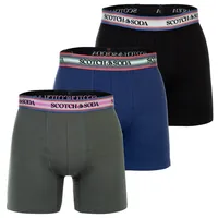 Scotch & Soda Boxershort 3er Pack Solid Cotton Stretch
