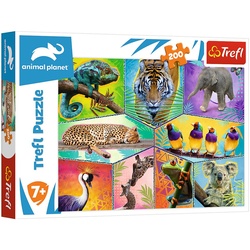 Trefl Puzzle Trefl Animal Planet Exotische Tiere Puzzle, Puzzleteile bunt
