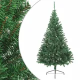 vidaXL Künstlicher Halb-Weihnachtsbaum Grün 210 cm