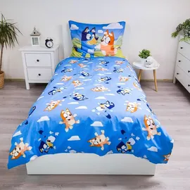 Jerry Fabrics Bluey Bettbezug Family 140 x 200 cm - Baumwolle - Blau