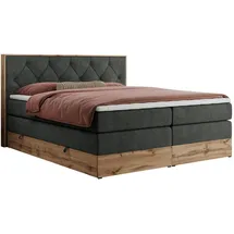 MKS Boxspringbett 160 x 200 cm H4 Dunkelgrau