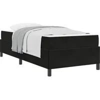 VidaXL Bettrahmen mit Matratze Schwarz 100 x 200 cm