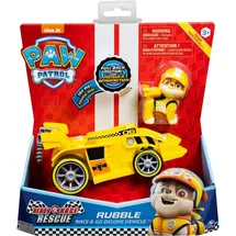 Spin Master Paw Patrol - Rubbles Race Rescue Rubble Race Go Deluxe Basis Fahrzeug mit Figur