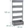 Relaxdays Vertikalbeet 180 x 80 x 48 cm Grau