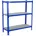 Simon Rack 100x90x50 Metallregal Kellerregal Biegestelle 150 Holzfachböden Blau/Holz Maderclick